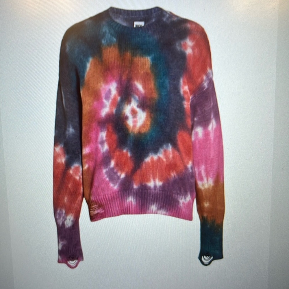 anabelle NSF pink tye dye sweater